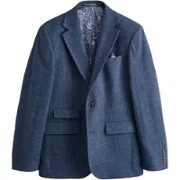 Next Chaqueta tipo saco para negocios 'Signature' azul moteado