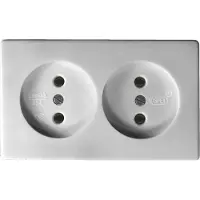 Ospel GW-2K/00, Blanco, IP20, 16 A, 65 mm, 26 mm, 105 mm