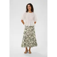 Saint tropez Falda 'SZRipley' oliva / blanco