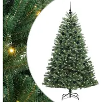Syfax Árbol de Navidad artificial con ramas articuladas Verde 210 cm