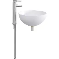 Syfax Lavabo de baño con grifo y desagüe Cromado