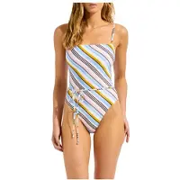 Seafolly - Women's Kai Square Neck One Piece - Traje de baño size 40, multicolor