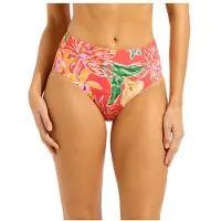 Seafolly - Women's Hothouseflowers High Waisted Pant - Parte inferior de bikini size 38, rojo