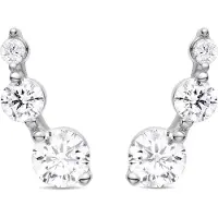 Luxenter Pendientes 'Lyar' plata / transparente