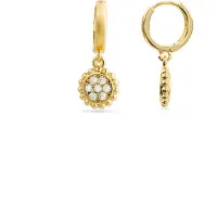 Luxenter Pendientes 'Abdau' blanco
