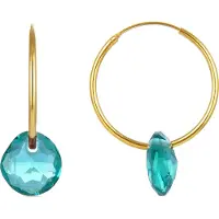 Luxenter Pendientes 'Vanshy' turquesa / oro