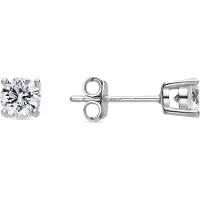 Luxenter Pendientes 'Kyoro' plata / transparente