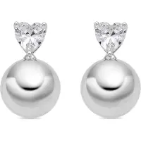 Luxenter Pendientes 'Miora' blanco perla