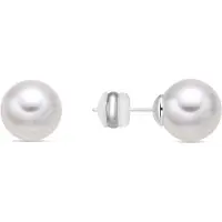 Luxenter Pendientes 'Wasai' blanco perla