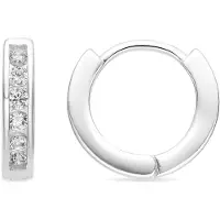 Luxenter Pendientes 'Docri' plata