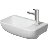 Duravit Lavabo de la serie ME de Philippe Starck, 40 cm, con un orificio para el grifo perforado en el lado derecho