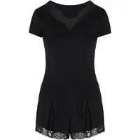 Hunkemoller Pijama de pantalón corto 'Nana' negro