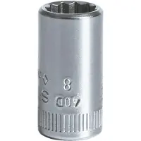Stahlwille 01030008, Llave de vaso, cromo, según la norma DIN EN 3709 / ASME B 107.5M, 11 g