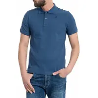 K-way para hombre. K5127BW Polo Amedee Pique azul (XXL), Casual, Algodón, Manga corta, outlet 2026.