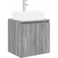 Syfax Vanidad con Lavabo de Pared Sonoma gris 49,5 x 41 x 62,5 cm