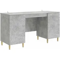 Syfax Escritorio Gris Hormigón 142,5 x 50 x 75 cm