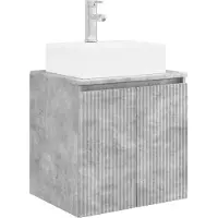 Syfax Vanidad con Lavabo de Pared Gris Hormigón 49,5 x 41 x 62,5 cm