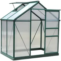 Outsunny Invernadero , estructura de aluminio con ventana en el techo, 190 x 132 x 201 cm