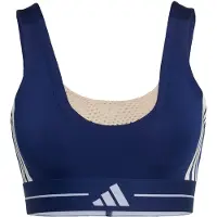 Adidas adidasSujetador Hyperglam 3-Stripes Color Block de sujeción ligera L Dark Blue Mujer