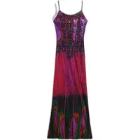 Desigual Vestido lila / rojo / blanco