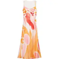 Desigual Vestido naranja / rosa / rojo