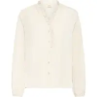 Fransa Blusa 'FRDIANA' blanco lana
