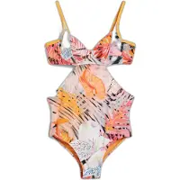 Desigual Traje de baño curry / naranja / negro / blanco