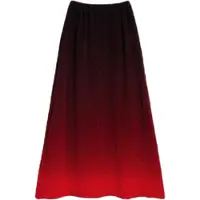 Desigual , Falda midi degradado, Mujer, Poliester, Rojo, L