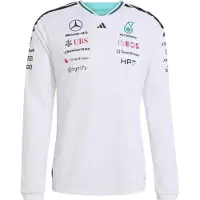 Adidas adidasCAMISETA PILOTO MANGA LARGA MERCEDES - AMG PETRONAS FORMULA 1 TEAM OFICIAL XL White Hombre