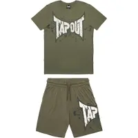 TAPOUT Chándal 'Dunlab' oliva / negro / blanco