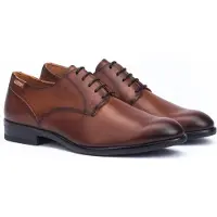 Pikolinos para hombre. M7J-4187 Zapatos de piel Bristol marrón (40), 1 a 3cm, Cordones, Clásico, outlet 2026.