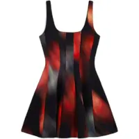 Desigual , Vestido corto paneles, Mujer, Negro, XS
