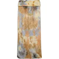 Desigual Falda azul / marrón oscuro / amarillo