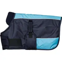 Jansen Manta para caballos Harry's Horse Veulendeken, dos tonos, 200 gramos, color azul, tamaño 65 cm