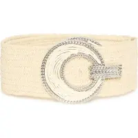Ichi Cinturón 'IAELLIS' crema / plata