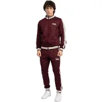 Lonsdale Chándal 'Ashwell' rojo sangre / rojo vino / blanco