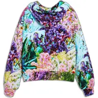 Desigual , Sudadera jardín silvestre, Mujer, Algodon, Negro, S