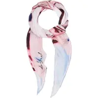 Desigual Chal azul claro / marrón oscuro / rosa / blanco