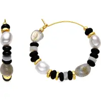 Luxenter Pendientes 'Nanys' negro