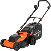 Black & Decker Cortacésped eléctrico BLACK + DECKER, 40 cm, 1800 W, con manillar tipo bicicleta