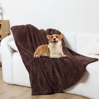 OEM Manta de franela cálida e impermeable para perros y gatos, ideal para otoño e invierno, con doble capa para usar en todas las estaciones