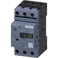 Siemens Interruptor de protección de motor 3RV10111KA10, serie S00, de 9 a 12A, clase 10, con conexión por tornillos.