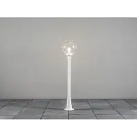 Konstsmide Lámpara Wegeleuchte Orion, color blanco mate