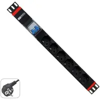 WP Rack Regleta De Alimentación Para Rack Wpn-pdu-g02-06 De 6 Tomas Regleta De Alimentación Para Rack De 8 Tomas
