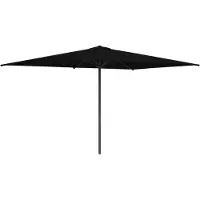 Syfax Sombrilla de jardín 200 x 300 cm Poliéster Rectangular Negro