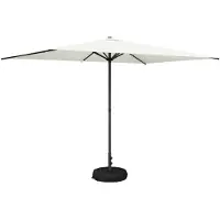 Syfax Paraguas de Jardín con Base 200 x 300 cm Poliéster Rectangular