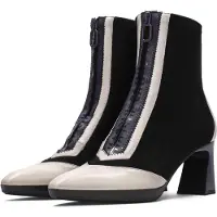 Hispanitas para mujer. BHI254186 Botines de Piel Soho negro (38), 5 a 8cm, Cremallera, Casual, outlet 2026.