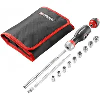 Facom Kit de porta-casquillos PROTWIST, 5 piezas, modelo ATCL.3.12PB