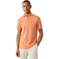 Hackett para hombre. HM5600201 Polo Gmd Pique naranja (M), Casual, Algodón, Manga corta, outlet 2026.