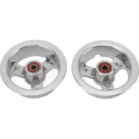 Gistuch Rueda trasera de 3.50-4 con rodamientos 600RS, fabricada en aleación de aluminio de 4 pulgadas, con alta resistencia a la torsión, robusta, para quitanieves con motor eléctrico